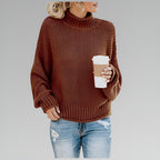Everly | Women's Relaxed Mock Turtleneck Knit Sweater
