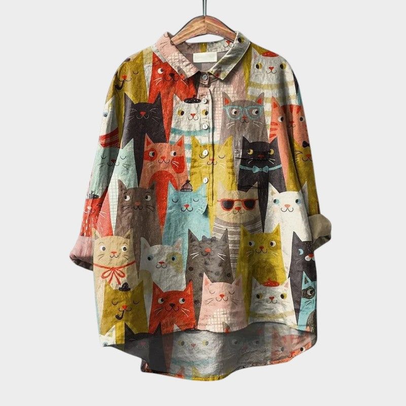 Marlowe | Women's Relaxed-Fit V-Neck Blouse – Casual Outings