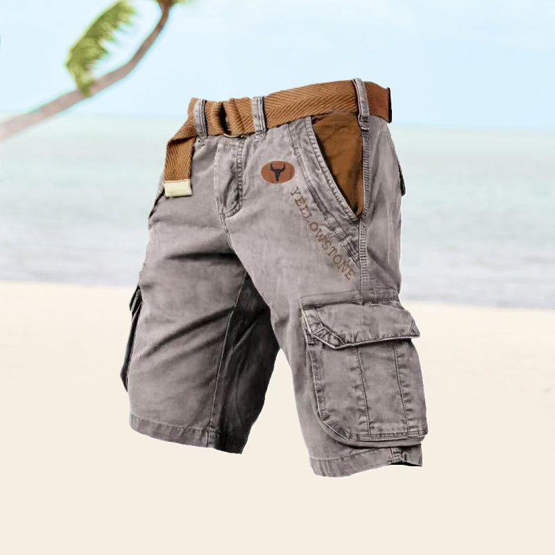 Malou | Men's Relaxed-Fit Cargo Shorts with Pockets