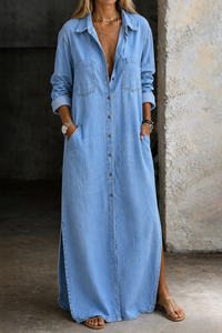 Linnea | Women's Button Front Shirt Dress