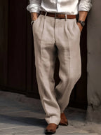 Selma | Men's Pleated Wide Leg Trousers