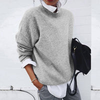 Oona | Women's Relaxed-Fit Crew Neck Sweater – Winter Layering