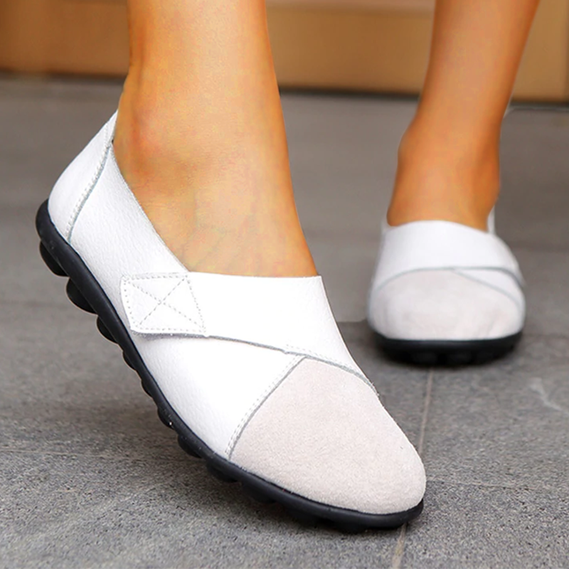 Clara | Women's Slip-On Round Toe Leather Loafer