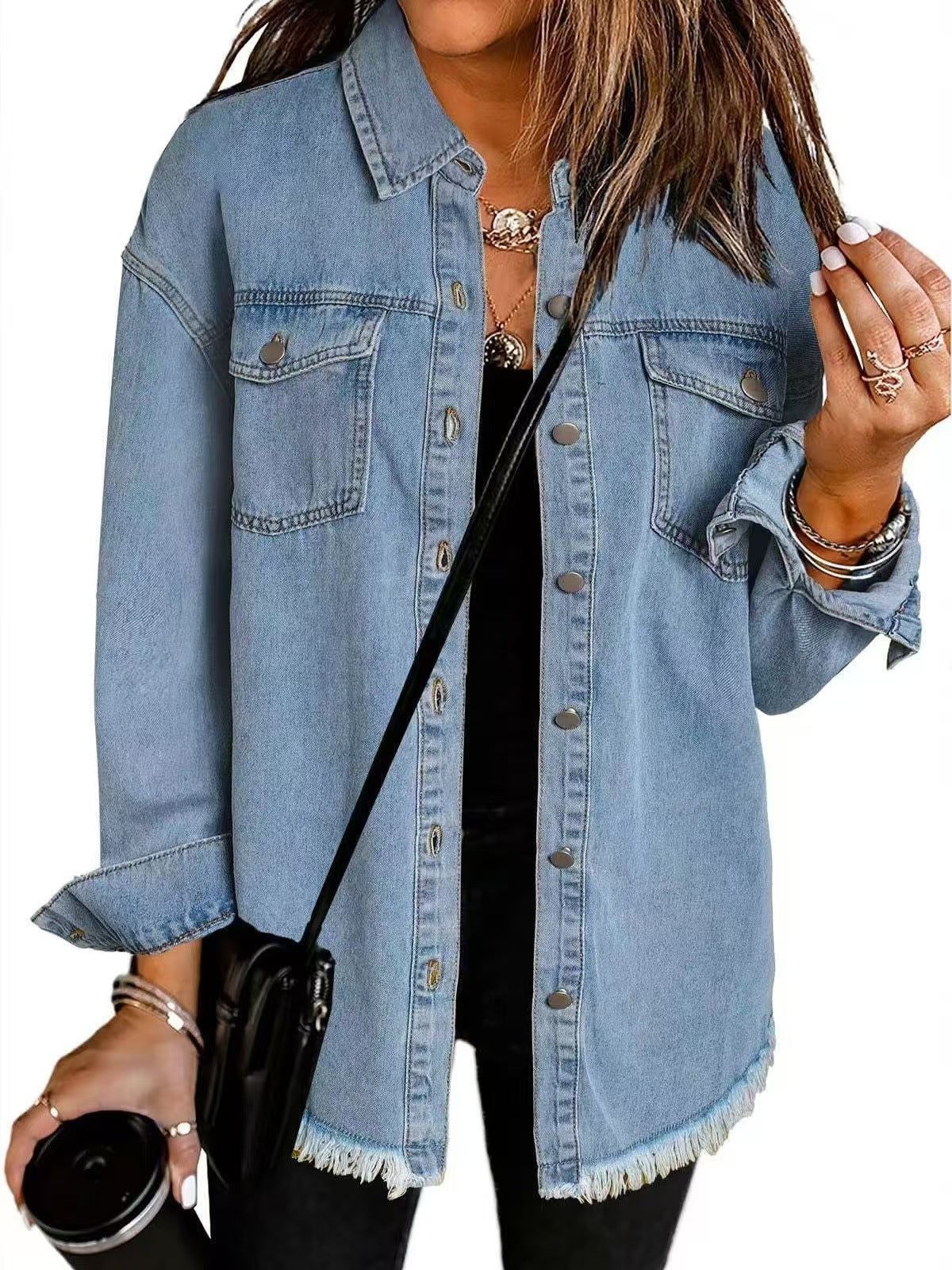 Svea | Women's Relaxed-Fit Denim Jacket – Casual Outings