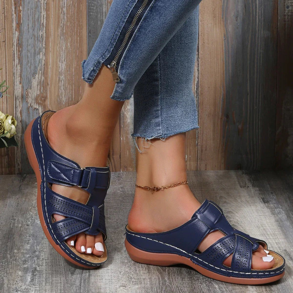 Esmee | Women's Wedge Sandal with Cushioned Footbed