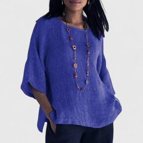 Ava | Women's Relaxed-Fit Round Neck Blouse