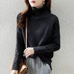 Rosalie | Women's Turtleneck Cable Knit Jumper