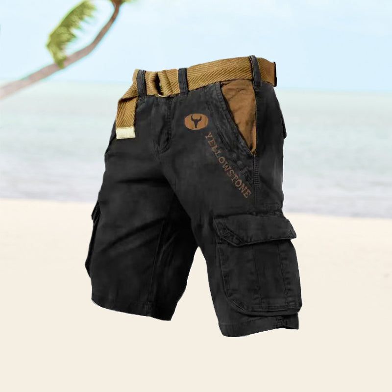 Malou | Men's Relaxed-Fit Cargo Shorts with Pockets