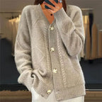 Nina | Women's Button Front Cardigan – Winter Layering