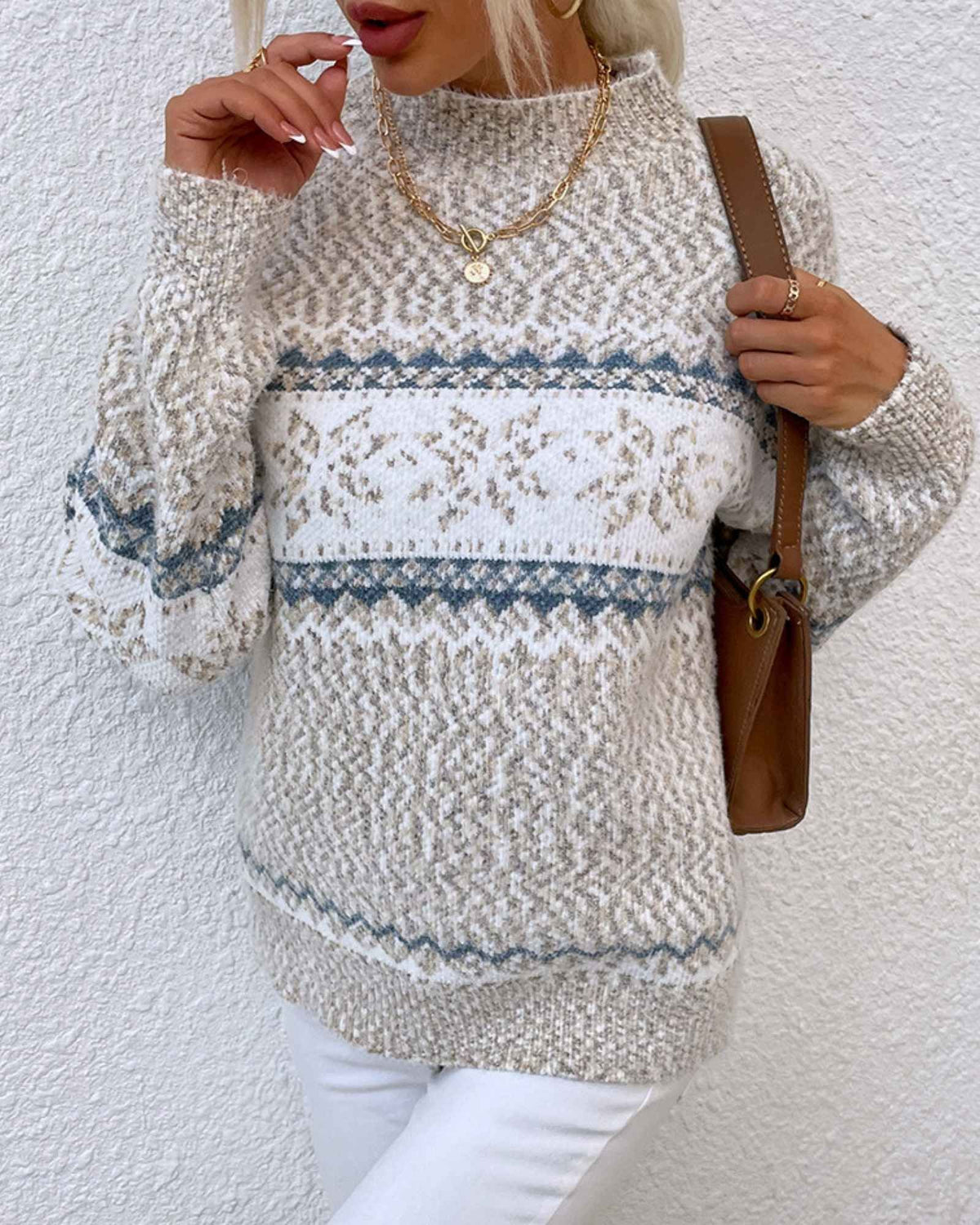 Pippa | Women's Nordic Pattern Knit Sweater