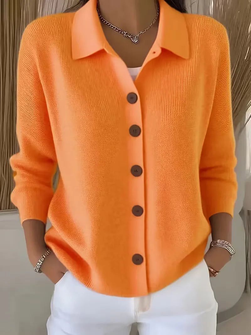 Nora | Women's V-Neck Button-Front Cardigan
