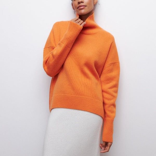 Romy | Women's Turtleneck Knit Sweater – Winter Style