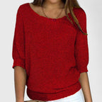 Estelle | Women's Relaxed-Fit V-Neck Knit Pullover