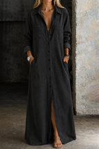 Linnea | Women's Button Front Shirt Dress