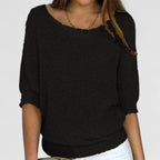 Estelle | Women's Relaxed-Fit V-Neck Knit Pullover