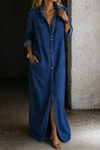 Linnea | Women's Button Front Shirt Dress
