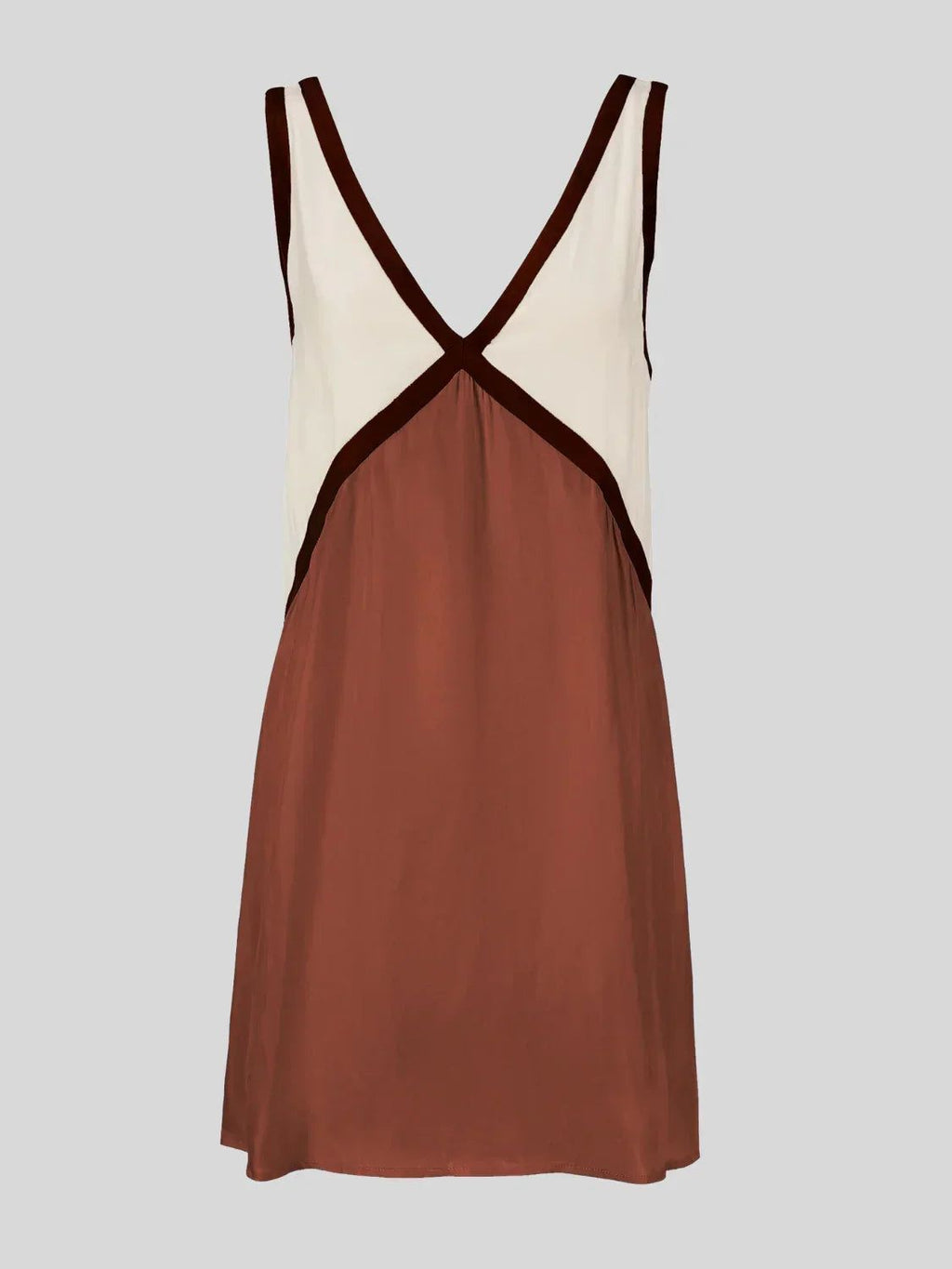 Imara | Women's Plunging Back Contrast Mini Dress