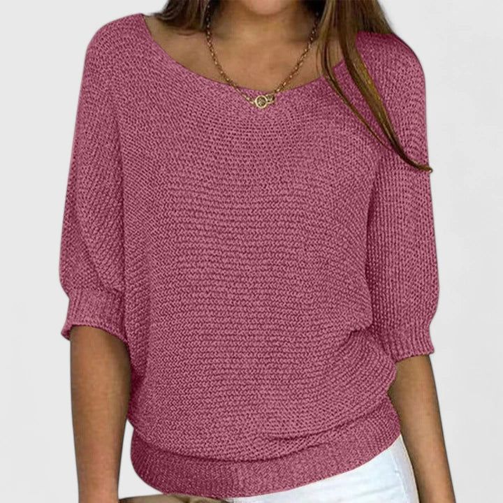 Isla | Women's Relaxed Crew Neck Comfortable Sweater