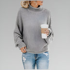 Everly | Women's Relaxed Mock Turtleneck Knit Sweater