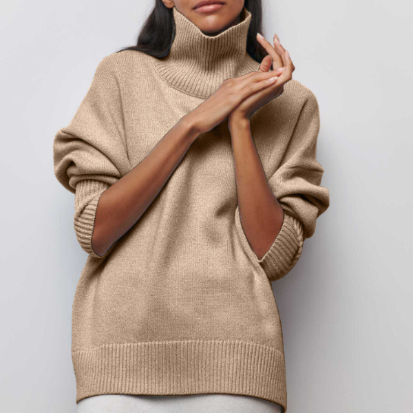 Romy | Women's Turtleneck Knit Sweater – Winter Style