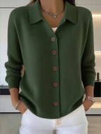 Nora | Women's V-Neck Button-Front Cardigan