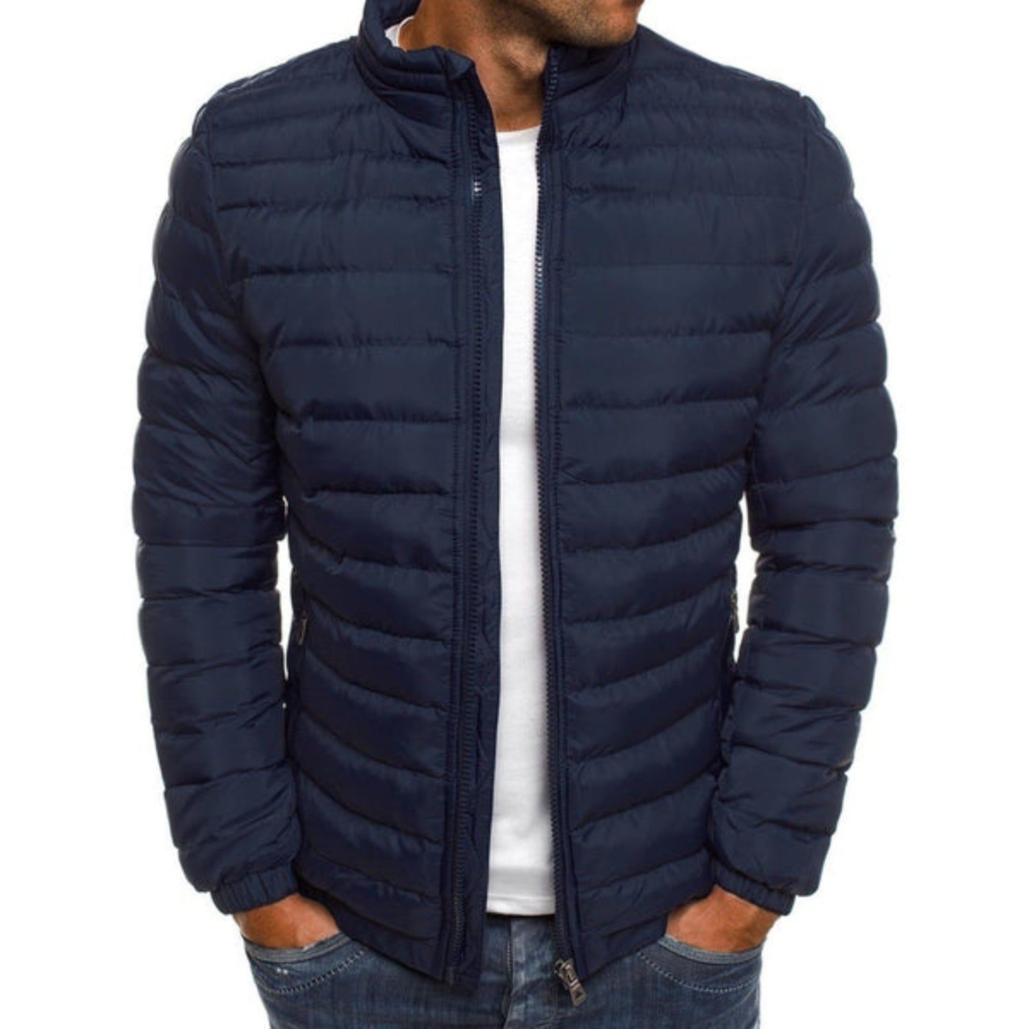 Julian | Men's Lightweight High-Collar Puffer Jacket