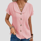 Isabeau | Women's Relaxed-Fit V-Neck Blouse – Casual Outings