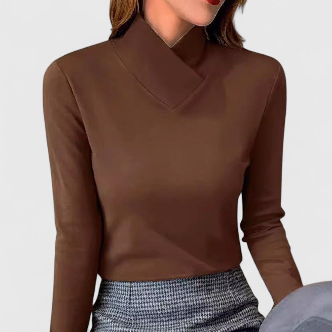 Clair | Women's Elegant Turtleneck Fitted Sweater