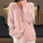 Nina | Women's Button Front Cardigan – Winter Layering