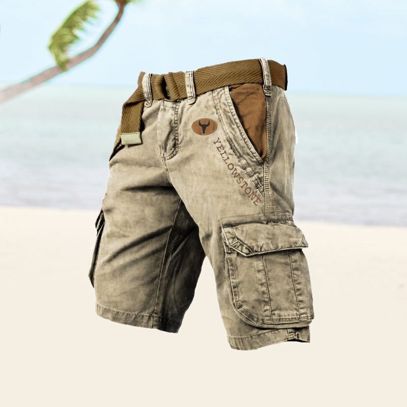 Malou | Men's Relaxed-Fit Cargo Shorts with Pockets