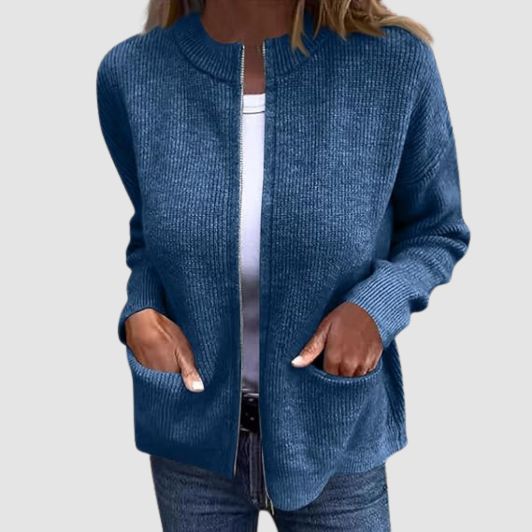 Signe | Women's Relaxed-Fit Longline Cardigan – Autumn Layering