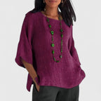 Ava | Women's Relaxed-Fit Round Neck Blouse