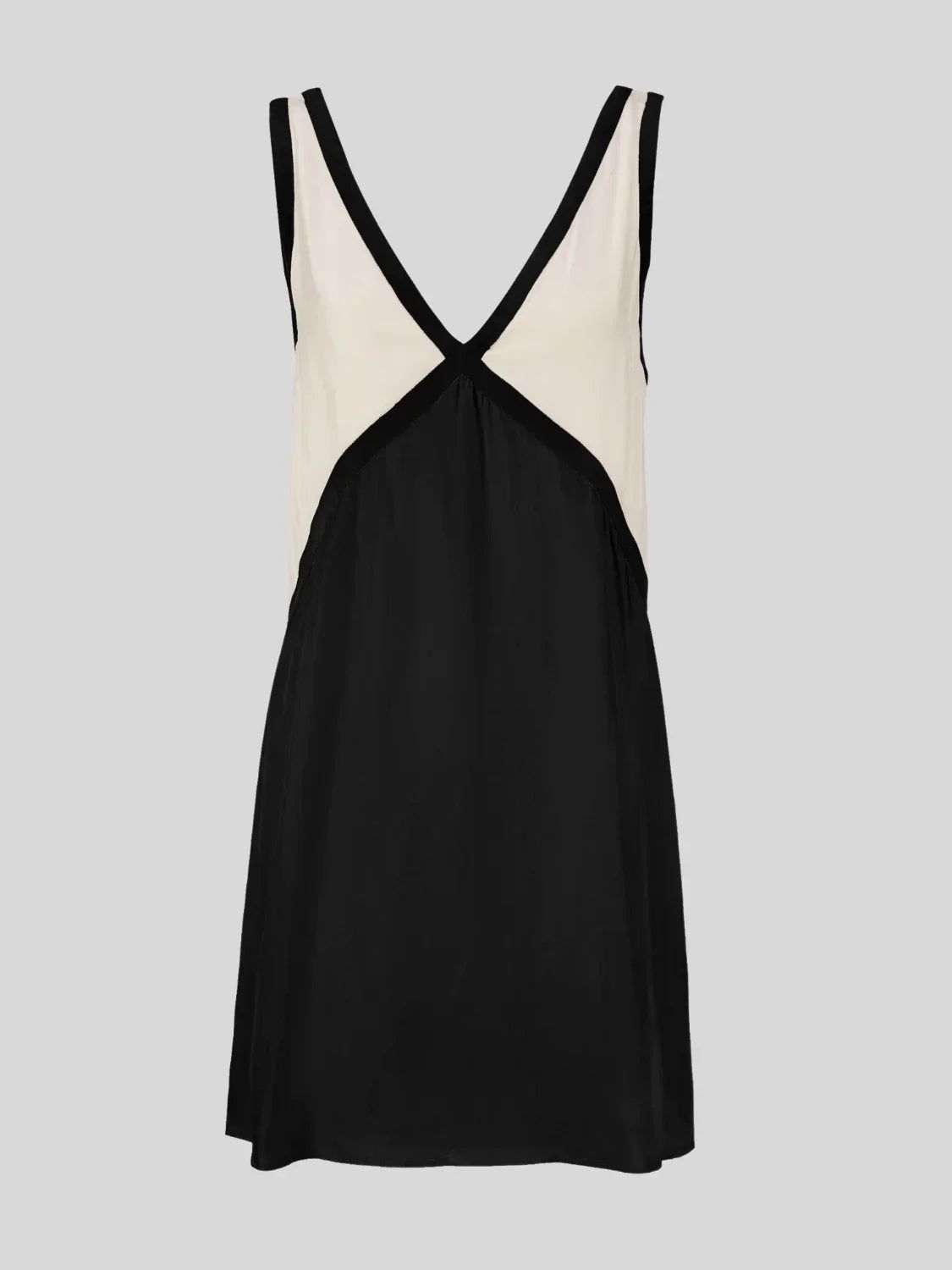 Imara | Women's Plunging Back Contrast Mini Dress