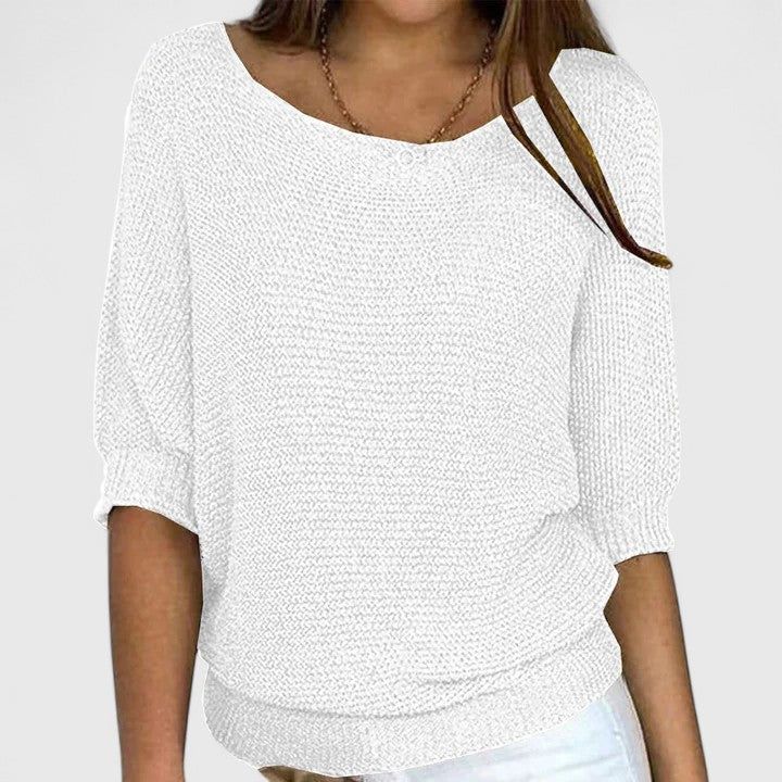 Estelle | Women's Relaxed-Fit V-Neck Knit Pullover