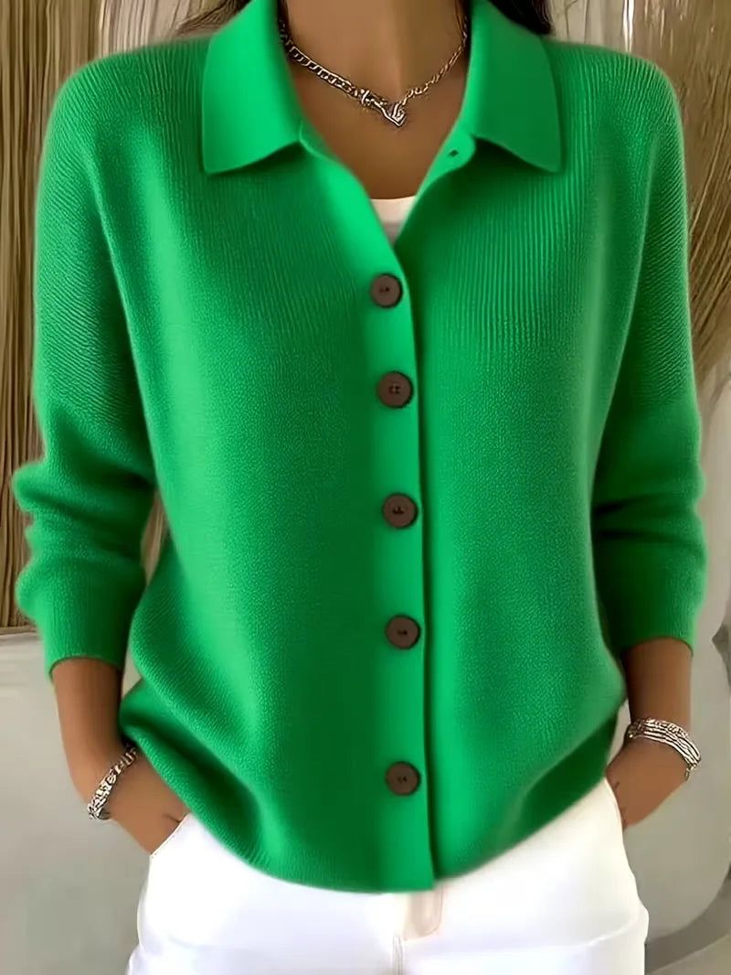 Nora | Women's V-Neck Button-Front Cardigan