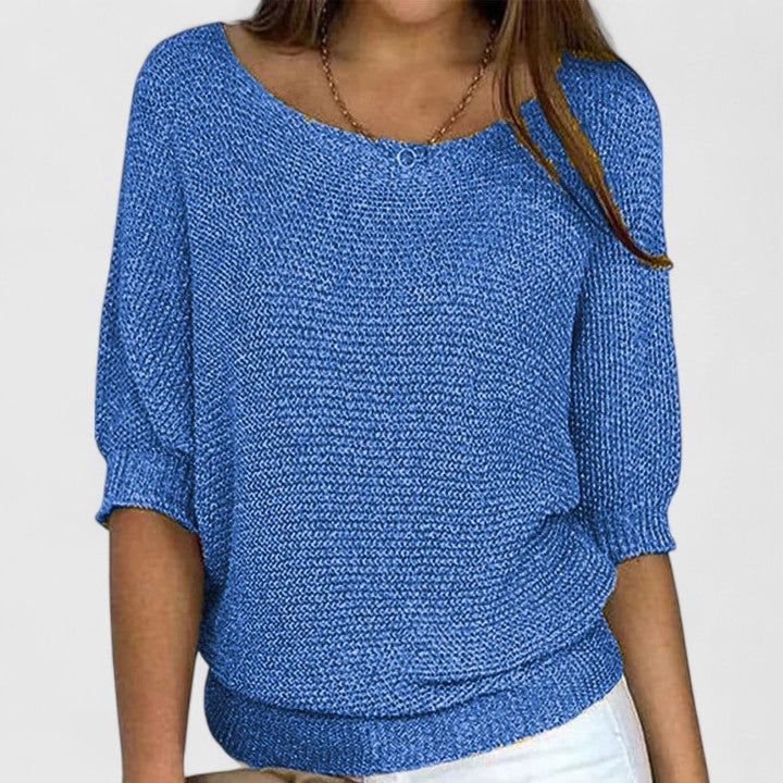 Estelle | Women's Relaxed-Fit V-Neck Knit Pullover