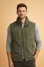 Marcus | Men's Utility Zip Bodywarmer for Weekend Layering