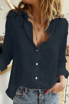 Annika | Women's Relaxed-Fit Button Front Blouse