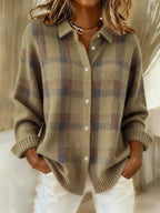 Sofie | Women's Button-Front Long Sleeve Knit Shirt