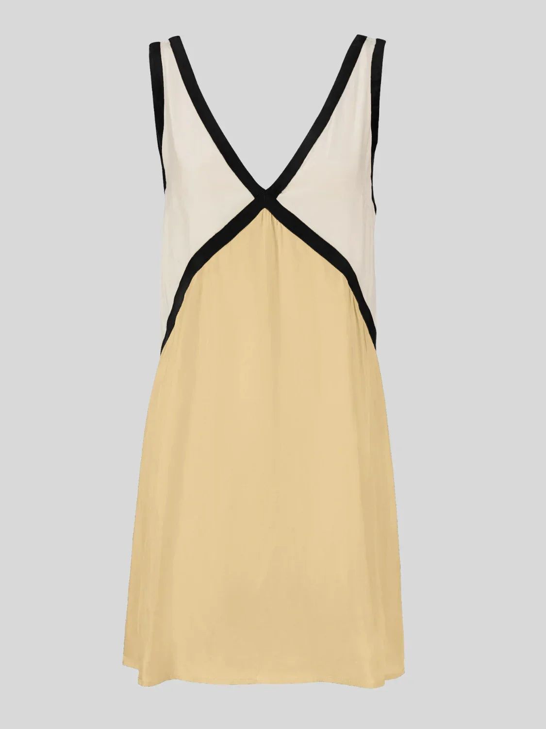 Imara | Women's Plunging Back Contrast Mini Dress