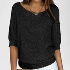 Isla | Women's Relaxed Crew Neck Comfortable Sweater