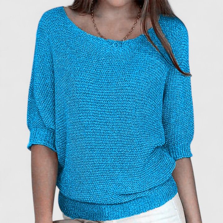 Estelle | Women's Relaxed-Fit V-Neck Knit Pullover
