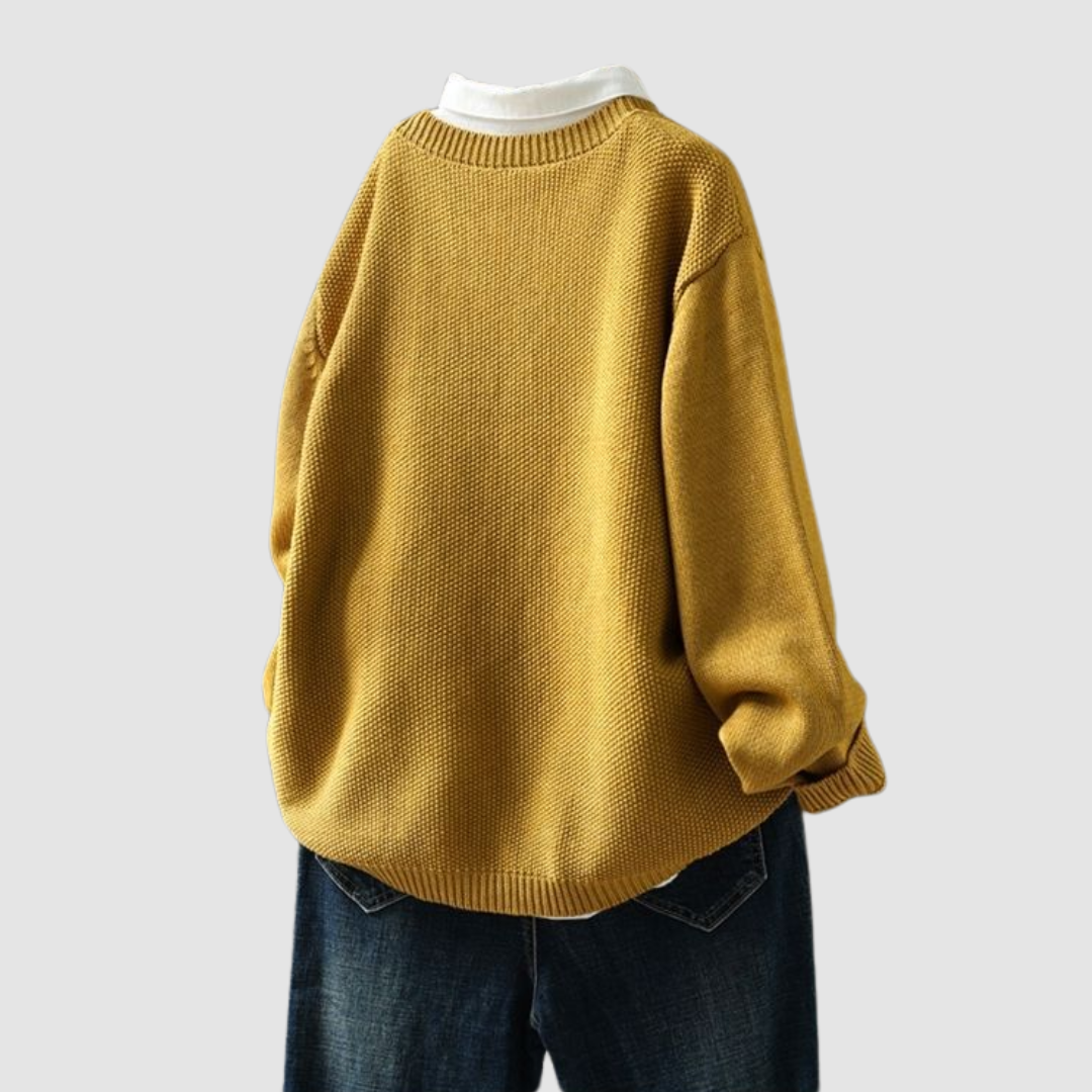 Sanne | Women's Cardigan V-Neck Chest Pocket Knit