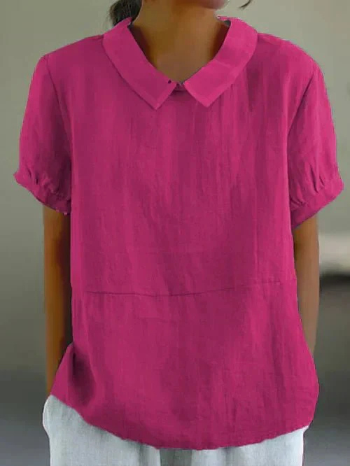 Willow | Women's Peter Pan Collar Short Sleeve Blouse