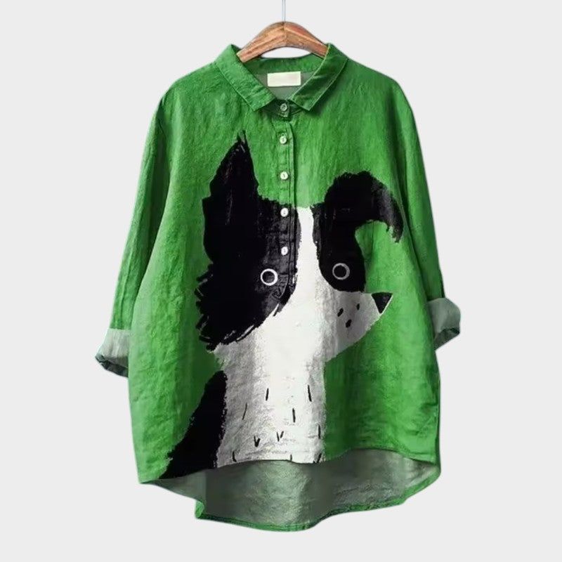 Marlowe | Women's Relaxed-Fit V-Neck Blouse – Casual Outings