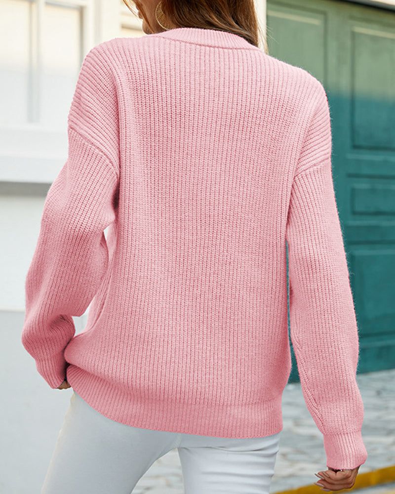 Pearl | Women's Round Neck Relaxed-Fit Sweater