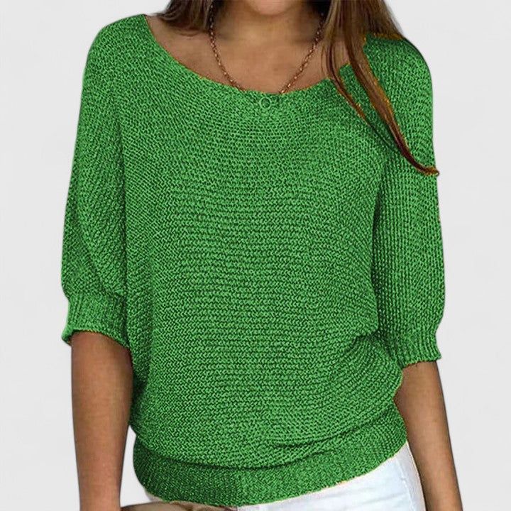 Estelle | Women's Relaxed-Fit V-Neck Knit Pullover