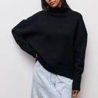 Romy | Women's Turtleneck Knit Sweater – Winter Style
