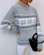 Pippa | Women's Nordic Pattern Knit Sweater