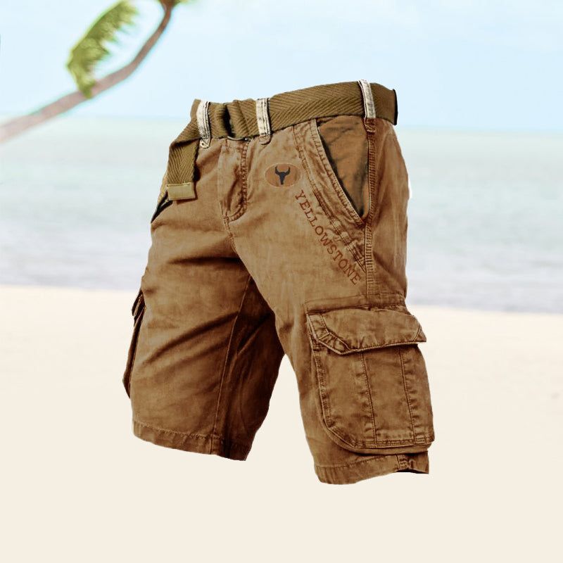 Malou | Men's Relaxed-Fit Cargo Shorts with Pockets